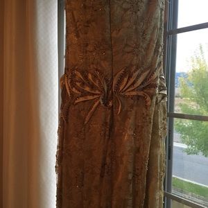 Gold Hand Beaded Dress